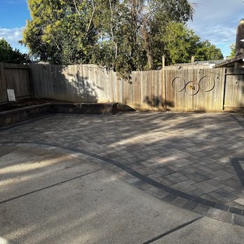 System Pavers - This new patio replaced our crumbling flagstone and we LOVE it.  A lot. - Masonry/Concrete Near Me - Rancho Cordova, California