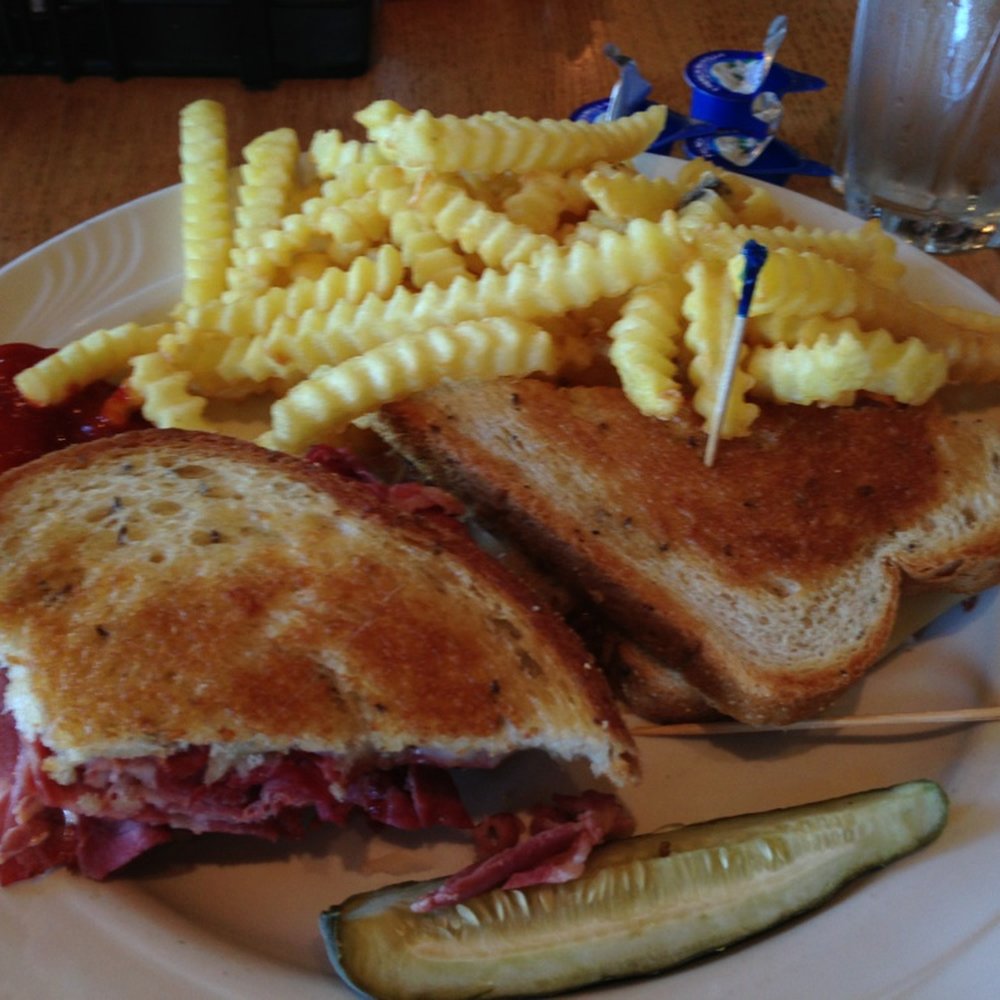 Pala Cafe - Corned Beef Reuben. -Taken with an Apple iPhone 5 - American Near Me - Pala, California
