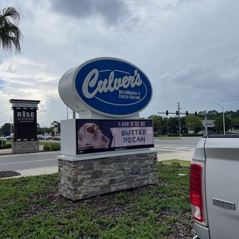 Culver’s - Outside marquee with concrete mix flavor of the day - Fast Food Near Me - Jacksonville, Florida Culver’s - Outside marquee with concrete mix flavor of the day - Fast Food Near Me - Jacksonville, Florida