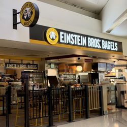 Einstein bros bagels! in front of gate 11