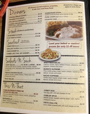 Menu photo 6 Fowlers Dardanelle, AR