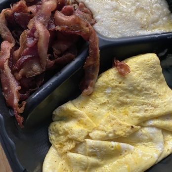 Casablanca Cafe - Platter #1 with grits, an extra side of bacon, and an extra egg. - Breakfast & Brunch Near Me - Upper Marlboro, Maryland Casablanca Cafe - Platter #1 with grits, an extra side of bacon, and an extra egg. - Breakfast & Brunch Near Me - Upper Marlboro, Maryland