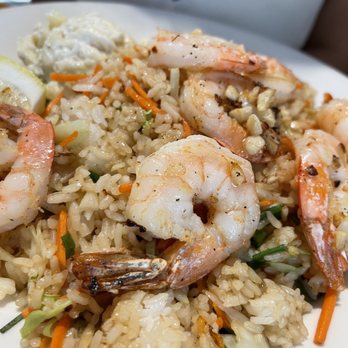 Back Home In Lahaina - Kahuku-style Shrimp Scampi with Vegetable Fried Rice - Hawaiian Near Me - Carson, California
