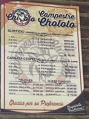 Menu photo 2 Birrieria Chololo Tlaquepaque, JAL Menu photo 2 Birrieria Chololo Tlaquepaque, JAL