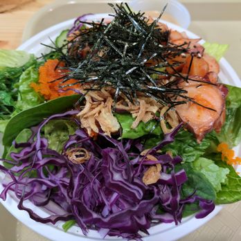 Beyond The Bowl - Salmon & octopus on mixed greens - Poke Near Me - Seattle, Washington