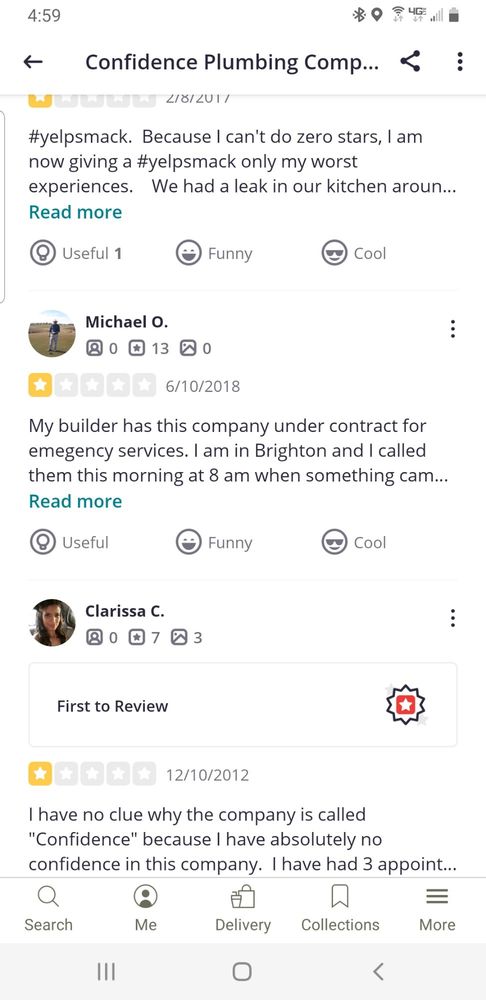 Slide of Confidence Plumbing Company