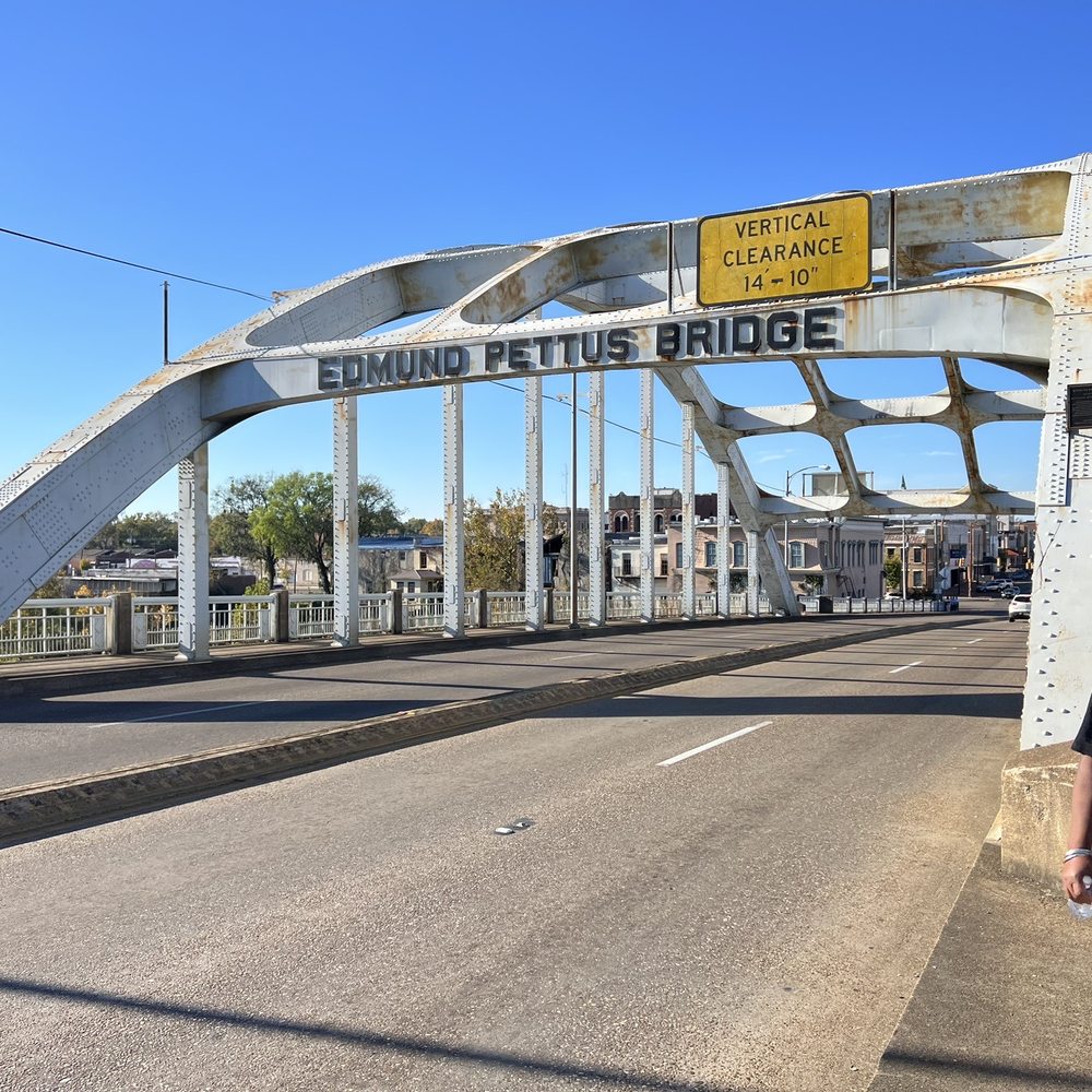 Crossing the Edmund Pettus Bridge Crossing the Edmund Pettus Bridge