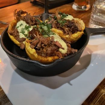 Barrel & Brew Craft Bar + Kitchen - Tostones Rellenos with Shredded Beef - Cocktail Bars Near Me - New Milford, New Jersey Barrel & Brew Craft Bar + Kitchen - Tostones Rellenos with Shredded Beef - Cocktail Bars Near Me - New Milford, New Jersey