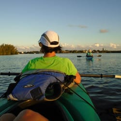 Tropical Kayak Tours - Ronda leading the way on the lagoon