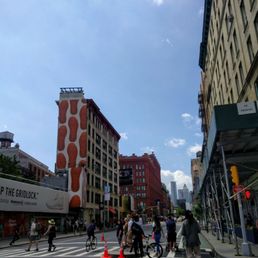 Riding downtown