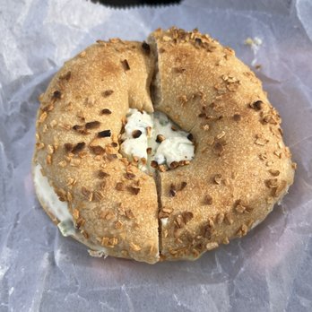 Heena Bagel - Onion bagel with scallion cream cheese - Bakeries Near Me - Forest Hills, New York Heena Bagel - Onion bagel with scallion cream cheese - Bakeries Near Me - Forest Hills, New York