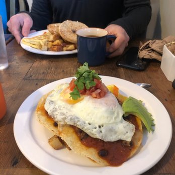 Main Street Cafe - Huevos Rancheros W Chorizo - Cafes Near Me - Revelstoke, British Columbia