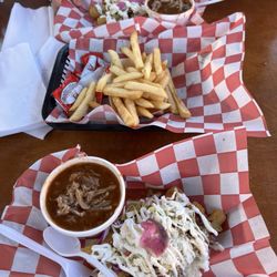 Willie's Brew & Q - Brisket taquitos and fries