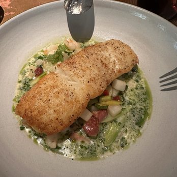 Saizon - Alaskan Halibut - New American Near Me - Fresno, California Saizon - Alaskan Halibut - New American Near Me - Fresno, California