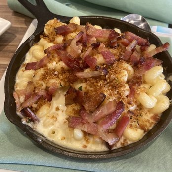 Ember & Greens - Bacon Mac & Cheese - New American Near Me - Houston, Texas Ember & Greens - Bacon Mac & Cheese - New American Near Me - Houston, Texas