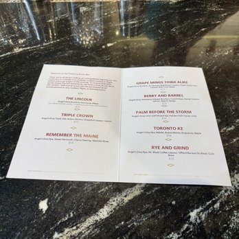 Angel's Envy - Menu views - Distilleries Near Me - Louisville, Kentucky