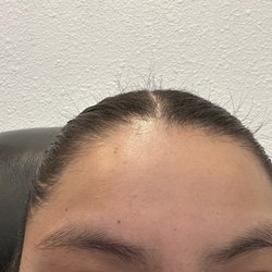 Namaste Eyebrow art - Before she fixed my eyebrows