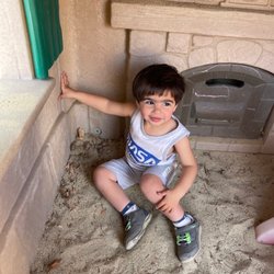 Temple Etz Chaim Infant Care Center - My toddle at the outdoor play area