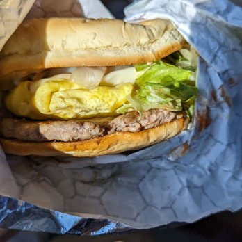 Burger Hut - Burger hut special with one patty and an egg omelette - Indian Near Me - Bellevue, Washington Burger Hut - Burger hut special with one patty and an egg omelette - Indian Near Me - Bellevue, Washington