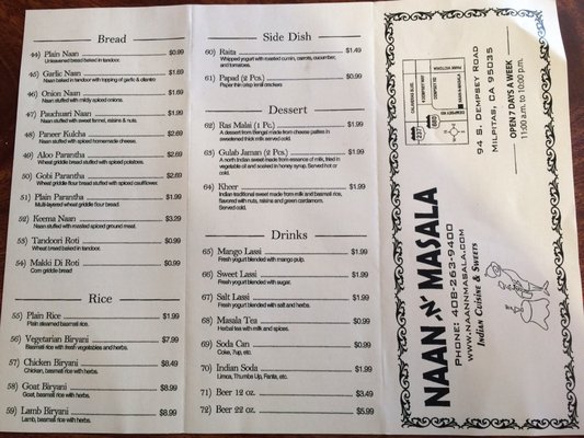 Menu photo 4 Naan N Masala Milpitas, CA Menu photo 4 Naan N Masala Milpitas, CA