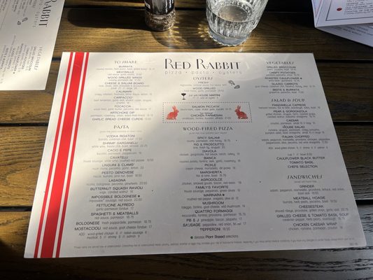 Menu photo 2 Red Rabbit St Paul, MN