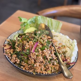 Manaao - "Spicy Pork Salad" Laab Moo - Thai Near Me - Tustin, California Manaao - "Spicy Pork Salad" Laab Moo - Thai Near Me - Tustin, California
