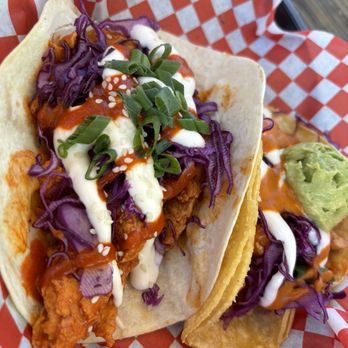 The Vegan Nom - Birdie Sanders Taco and KBBQ Taco - Vegan Near Me - Austin, Texas