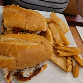 Golden Dolphin Restaurant - Eggplant parm sandwich - American Near Me - Huntington, New York Golden Dolphin Restaurant - Eggplant parm sandwich - American Near Me - Huntington, New York