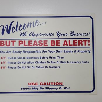 Wash N' Ware - Be alert sign. - Laundromat Near Me - Ware, Massachusetts