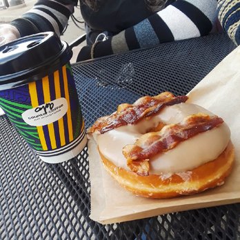 Kribi Coffee Air Roasters - Maple bacon donut - Coffee Roasteries Near Me - Forest Park, Illinois Kribi Coffee Air Roasters - Maple bacon donut - Coffee Roasteries Near Me - Forest Park, Illinois