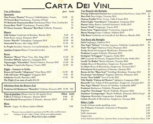 Menu photo 8 La Posta Santa Cruz, CA