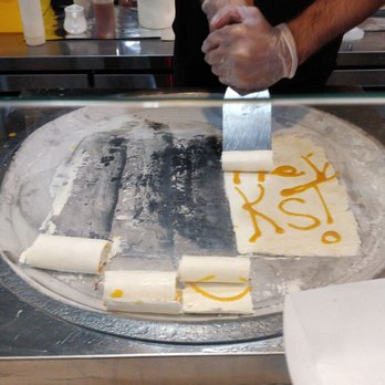 Urban Ice - Rolling the ice cream - Creperies Near Me - Norfolk, Virginia