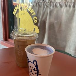 Praline coffee and dodgers blue drink Praline coffee and dodgers blue drink
