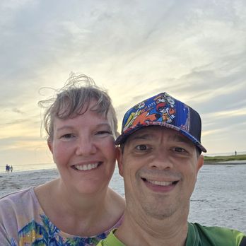 St. Pete Coastal Cruises - My husband and me on SandDollar Key at sunset - Boat Tours Near Me - South Pasadena, Florida St. Pete Coastal Cruises - My husband and me on SandDollar Key at sunset - Boat Tours Near Me - South Pasadena, Florida