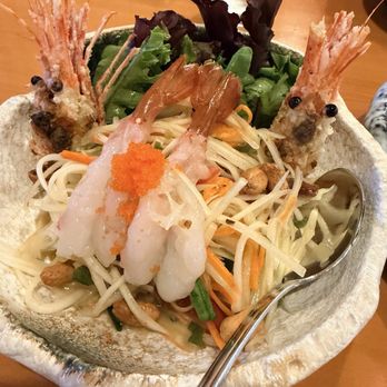 Kinzuu Izakaya - Sweet shrimp papaya salad - Izakaya Near Me - Las Vegas, Nevada Kinzuu Izakaya - Sweet shrimp papaya salad - Izakaya Near Me - Las Vegas, Nevada