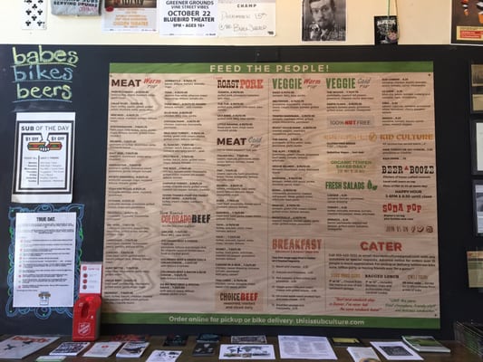 Menu photo 5 SubCulture Denver, CO