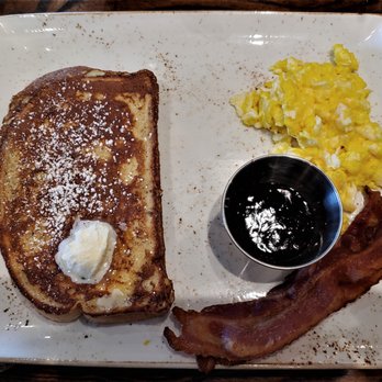 First Watch - This is the Tri-Fecta with French Toast, Eggs, and Bacon. Photo taken December 14, 2019. - Breakfast & Brunch Near Me - Virginia Beach, Virginia First Watch - This is the Tri-Fecta with French Toast, Eggs, and Bacon. Photo taken December 14, 2019. - Breakfast & Brunch Near Me - Virginia Beach, Virginia
