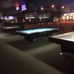Large pool/billiards hall and darts line. Large pool/billiards hall and darts line.