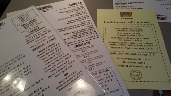 Menu photo 1 Beveria Monteverde Rome, RM