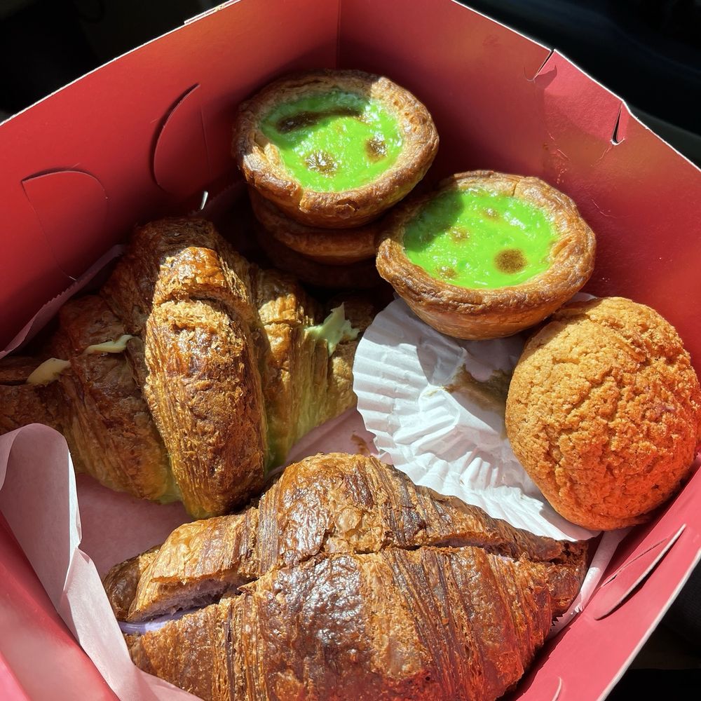 CA Bakehouse - Kaya Egg Tart Portuguese Egg Tart Kaya Croissant Ube Taro Croissant - Bakeries Near Me - San Jose, California