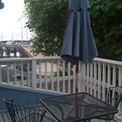 Drake's Landing - Deck off the library.