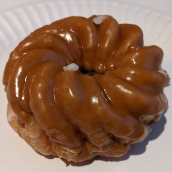 Rolling Pin Donuts - 12/26/22 Glazed Cruller with Maple Icing - Donuts Near Me - San Bruno, California Rolling Pin Donuts - 12/26/22 Glazed Cruller with Maple Icing - Donuts Near Me - San Bruno, California