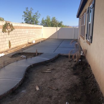 Unlimited Construction - a concrete patio being built - General Contractors Near Me