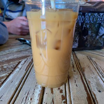 Coffee Bear Silverton - Large cold brew with caramel and almond milk - Coffee & Tea Near Me - Silverton, Colorado