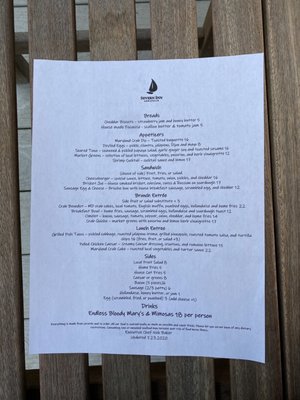 Menu photo 6 Severn Inn Annapolis, MD