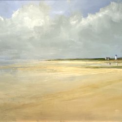 Packard Gallery - "Clouds Rolling In" 32 x 60 Oil on Canvas by Anne Packard
