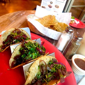 Gordo's Tiny Taco Bar - 3 steak taco dinner Grilled steak, caramelized onion, cilantro $4.75 - Salad Near Me - Chicago, Illinois Gordo's Tiny Taco Bar - 3 steak taco dinner Grilled steak, caramelized onion, cilantro $4.75 - Salad Near Me - Chicago, Illinois