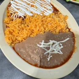 Enchiladas dinner.