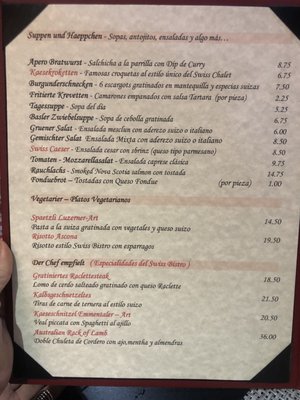 Menu photo 2 Swiss Bistro San Juan, PR Menu photo 2 Swiss Bistro San Juan, PR