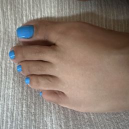 Deluxe pedicure with gel. Deluxe pedicure with gel.
